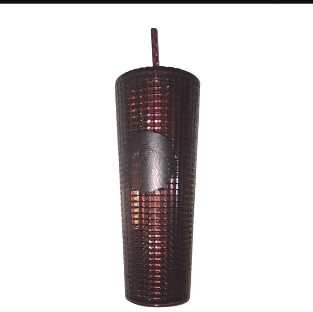Starbucks 2020 Holiday Studded Grid Cold Cup Tumbler Berry Plum